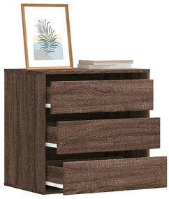 vidaXL Cómoda 60x41x58 cm derivados de madeira carvalho castanho