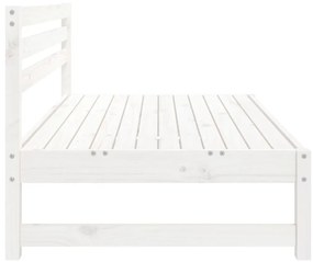 Sofás de centro para jardim 2 pcs 120x80 cm pinho maciço branco