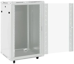 Armário bastidor 18U c/ pés giratórios 19" IP20 60x60x100 cm
