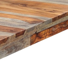 Mesa de jantar 180x90x76 cm madeira de acácia maciça cinzento