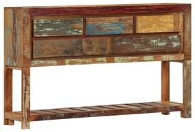 Aparador 120x30x75 cm madeira recuperada maciça