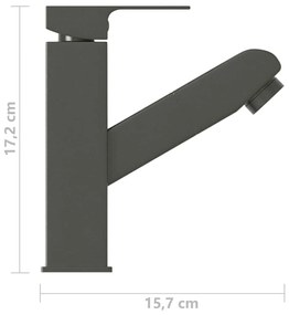 Torneira Extensivel Pichu de Lavatório - Cinzento - Design Nórdico
