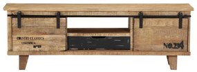 Móvel de TV 120x30x40 cm madeira de mangueira maciça