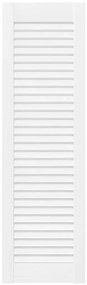 Portas de armário 2 pcs design de persiana 99x29,5 cm branco