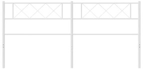 Cabeceira de cama 180 cm metal branco