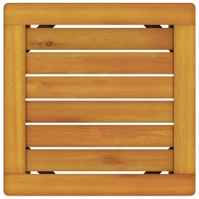 Espreguiçadeira com Mesa e Almofada de Madeira Sólida de Acácia