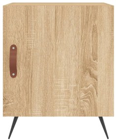 Mesa cabeceira 2pcs 40x40x50cm deriv. madeira carvalho sonoma