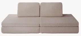 Sofá de brincar modular para crianças em teddy artesanal Mila