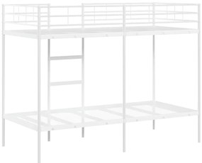 Beliche sem colchão 90x190 cm aço branco
