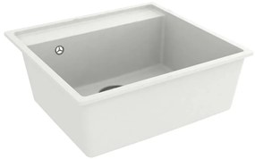 Lava-louça cozinha c/ orifício extravasamento granito branco