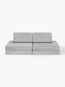 Sofá de brincar modular para crianças em veludo artesanal Mila