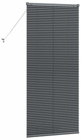 Persiana de Janela Cinzento-escuro 80 x 175 cm Alumínio