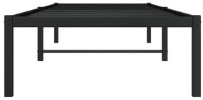 Estrutura de cama 80x200 cm metal preto