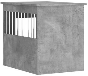 Móvel casota para cão 55x75x65 derivados madeira cinza-cimento