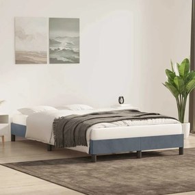 Estrutura de cama sem colchão 120x220 cm Veludo cinza escuro