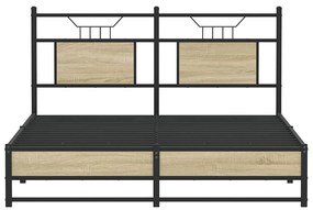 Estrutura cama s/ colchão derivados de madeira carvalho sonoma