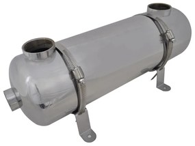 90869 vidaXL Permutador de calor, piscina, 485 x 134 mm 60 kW