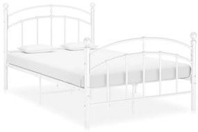 324974 vidaXL Estrutura de cama 120x200 cm metal branco