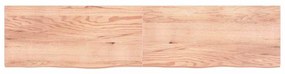 Prateleira de parede 220x50x(2-4) cm carvalho tratado castanho