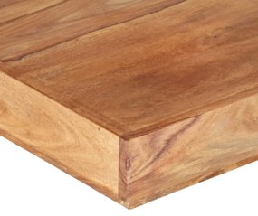 Mesa de centro 45x45x40 cm madeira de acácia maciça