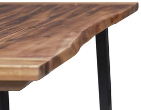 Mesa de jantar em madeira de acácia maciça 180x90 cm