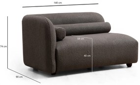 Sofá de 3 Lugares Victoria – Cinza – 228 cm x 74 cm x 90 cm
