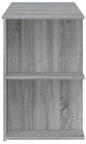 Secretária 140x50x75 cm derivados de madeira cinzento sonoma