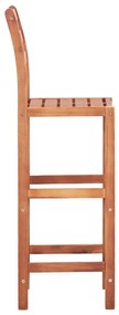 Cadeiras de bar 4 pcs madeira de acácia maciça