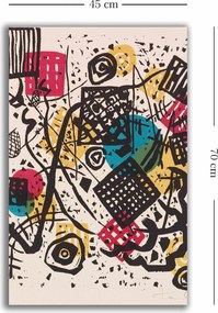Quadro Decorativo 4570KANDINSKY005 – Multicolor – 45 x 70 cm