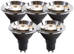 Conjunto de 5 lâmpadas LED GU10 AR70 6W 380 lm 3000K