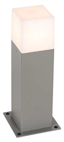 Candeeiro de pé moderno para exterior 30 cm cinzento IP44 - Dinamarca Moderno