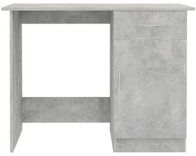 Secretária 100x50x76 cm derivados de madeira cinzento cimento