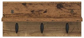 Cabideiro de Parede Madeira antiga 40 x 10.5 x 18 cm