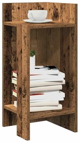vidaXL Mesas laterais 2 pcs c/ prateleira 110x50x103cm madeira velha