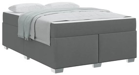 Estrutura da Cama Outros Cinzento escuro 160 x 200 cm tecido