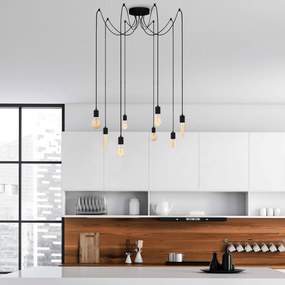 Chandelier Kabluni – Preto – 156 x 156 cm