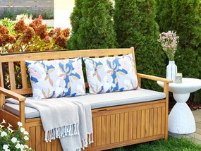 Conjunto de 2 almofadas de exterior com padrão floral multicolor 40 x 60 cm VEREZZI Beliani