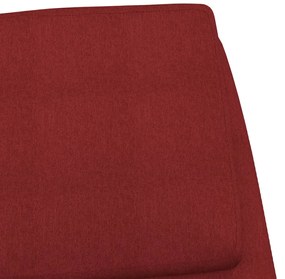 Cadeira de descanso tecido vermelho tinto