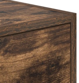 Armário de TV vidaXL Carvalho Fumê 100x31x25,5 cm Madeira de Engenhari