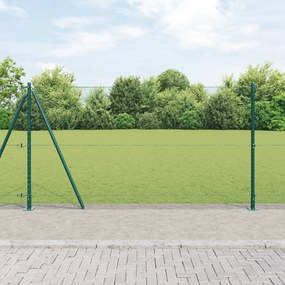 Cerca Hexagonal Verde vidaXL 1,2x50 m de Aço