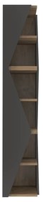Estante Arrow – Preto Nogueira – 31,8x165x31,8 cm