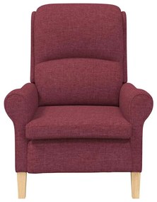 Poltrona vermelho vinho 52 cm tecido