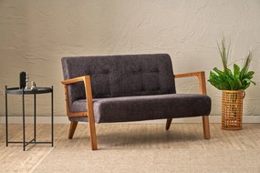 Sofá de 2 Lugares Kemer – Antracite – 114x80x85 cm