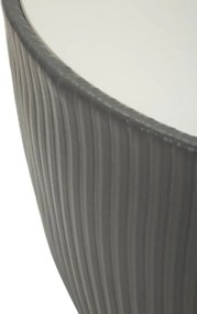 MESA DE CENTRO ELGE Ø 46X45 CM CINZA, DOURADO E BRANCO