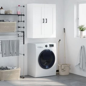 vidaXL Armário de parede 69,5x34x90 cm derivados de madeira branco