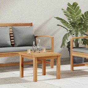vidaXL Mesa de centro Castanho 45 x 45 x 36 cm Madeira de teca sólida