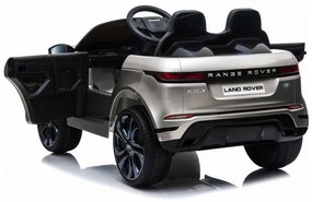 Carro elétrico para crianças 12V Range Rover Evoque pneus borracha e assento pele sintetica Cinzento
