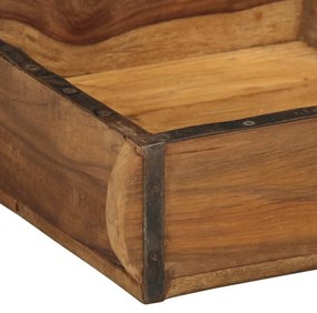 Bandeja vidaXL 31x29x10 cm em Madeira Recuperada