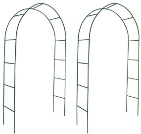 40776 vidaXL Arco de Jardim 2 Peças para Trepadeiras