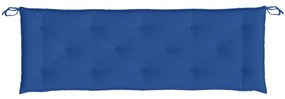 Almofadões banco jardim 2 pcs 150x50x7cm tecido oxford azul